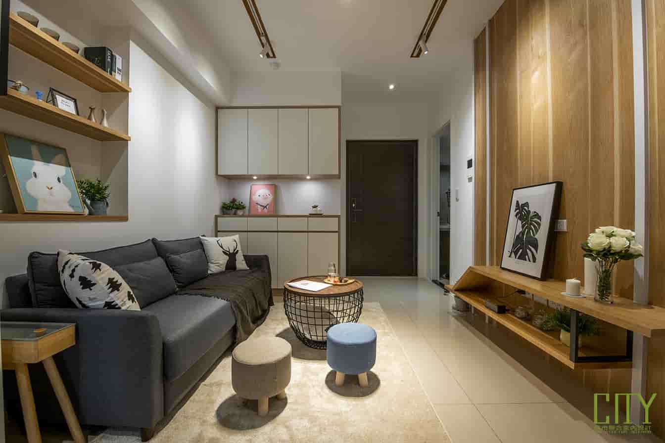 2019-三合街-樣品屋-小家庭居住的北歐風住宅，樣品屋室內設計